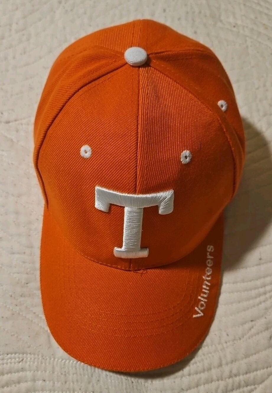 TENNESSEE VOLUNTEERS UT VOLS Cap Hat OSFA Orange White Adjustable Snap tab